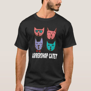 T-shirt Amoureux des chats Barbershop Catet Barbershop Qua