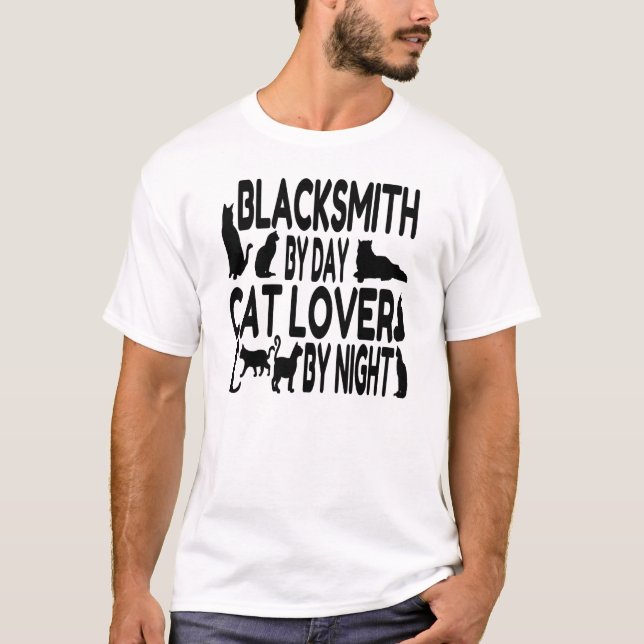 T-shirt Amoureux des chats Blacksmith (Devant)