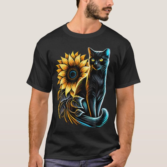 T-shirt Amoureux des chats Chat (Devant)