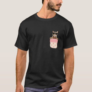 T-shirt Amoureux des Chats Chat Avec Lunettes de Soleil Da