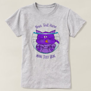 T-shirt AMOUREUX DES CHATS   Chat drôle dans Fishbowl