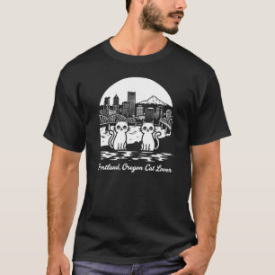 T-shirt Amoureux des chats de Portland City Oregon