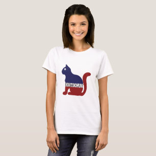 T-shirt AMOUREUX DES CHATS   Démocrate pour l'Amoureux des