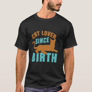 T-shirt Amoureux des chats depuis la naissance Papa chat