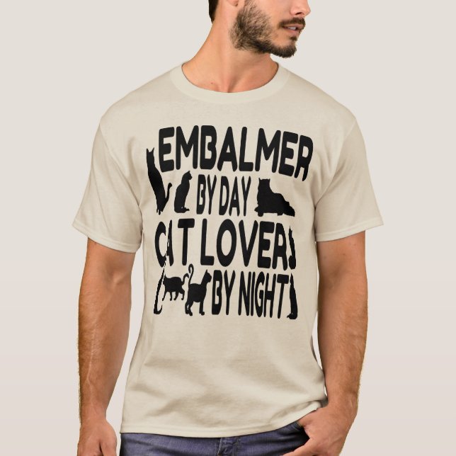 T-shirt Amoureux des chats Embalmer (Devant)
