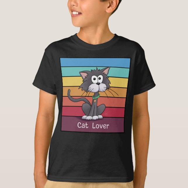 T-shirt Amoureux des chats festif (Devant)