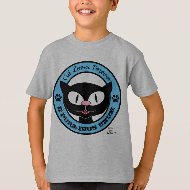 T-shirt Amoureux des chats Forever E PURR-IBUS UNUM (Devant)