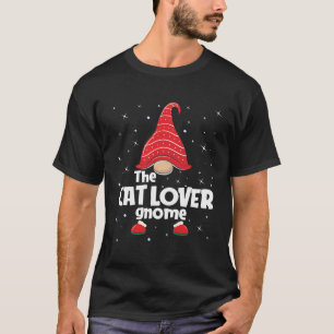 T-shirt Amoureux des chats Gnome Famille Matching Noël Fun