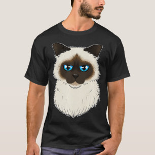 T-shirt amoureux des chats I Chat Face I Birman Chat drôl