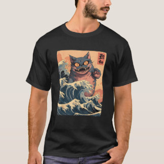 T-shirt Amoureux des chats japonais Harajuku Anime Style C