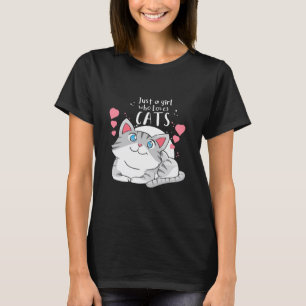 T-shirt Amoureux des chats Juste Une Fille Qui Aime Le Cha