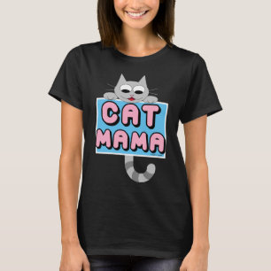 T-shirt Amoureux des chats mignon "CAT MAMA"