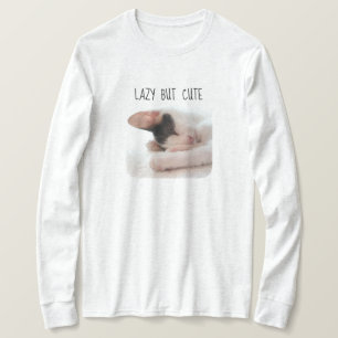 T-shirt Amoureux des chats photo de Lazy mais Cute Kitten