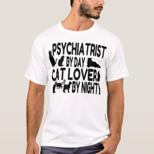 T-shirt Amoureux des chats psychiatre