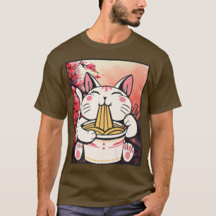 T-shirt Amoureux des chats Ramen Kawaii Anime 1483