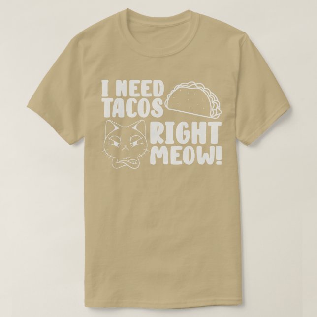 T-shirt Amoureux des chats Tacos Kitten Taco (Design devant)