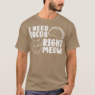 T-shirt Amoureux des chats Tacos Kitten Taco