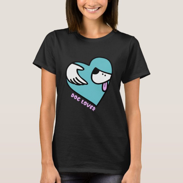 T-shirt amoureux des chiens (Devant)