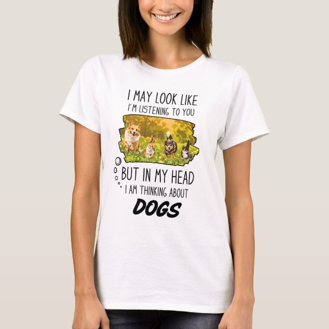 T-shirt Amoureux des chiens (Devant)