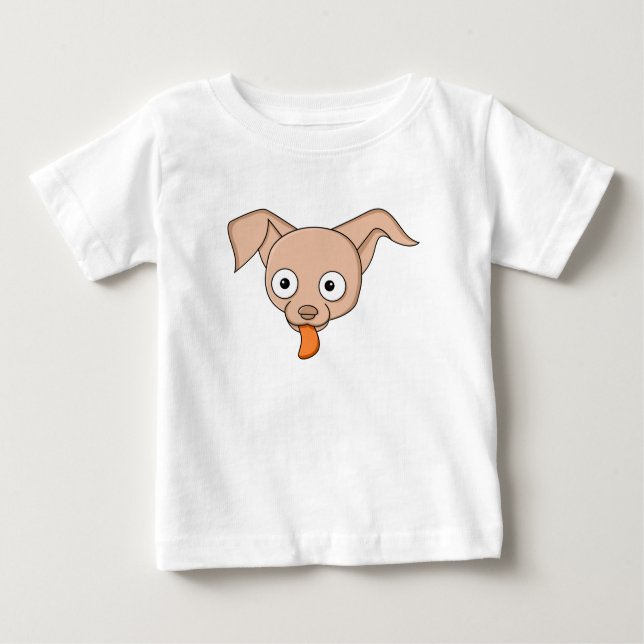 T-shirt Amoureux des chiens à visage de chien drôl (Devant)
