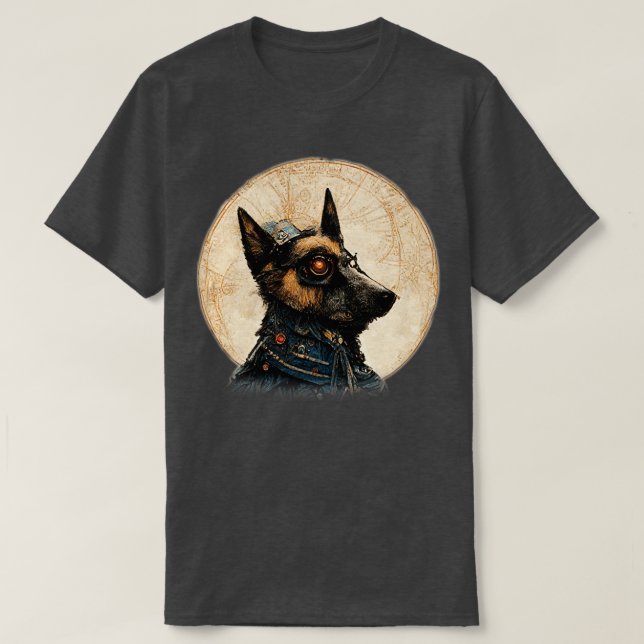 T-shirt Amoureux des chiens allemand Sheberéal Surreal Ste (Design devant)