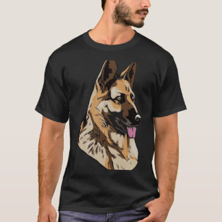 T-shirt Amoureux des chiens berger allemand 222