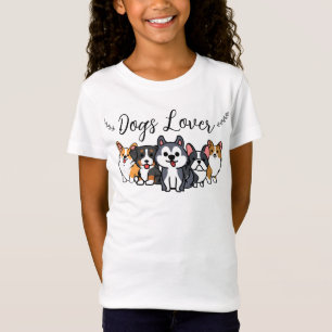 T-Shirt Amoureux des chiens - chien de dessin animé