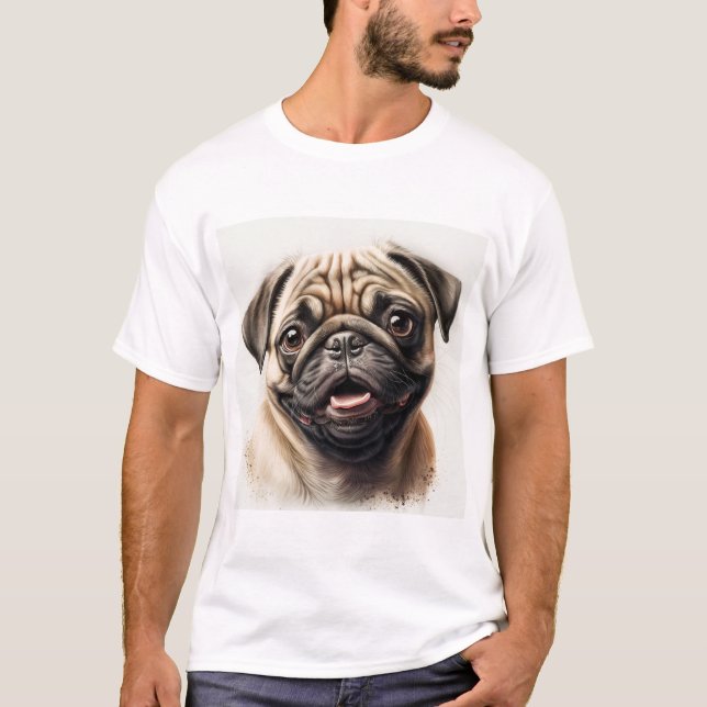 T-shirt amoureux des chiens chien pud (Devant)