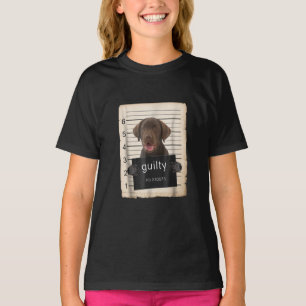 T-shirt Amoureux des chiens Chocolat de culpabilité Labr