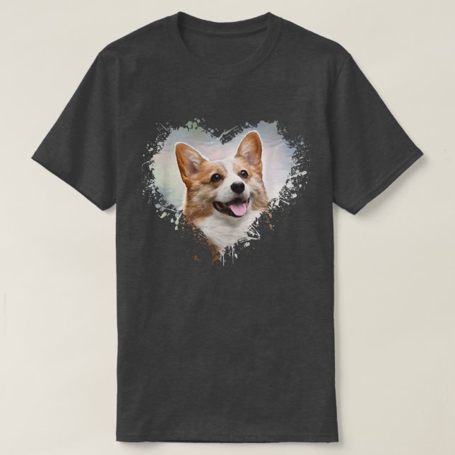 T-shirt Amoureux des chiens Corgi (Design devant)
