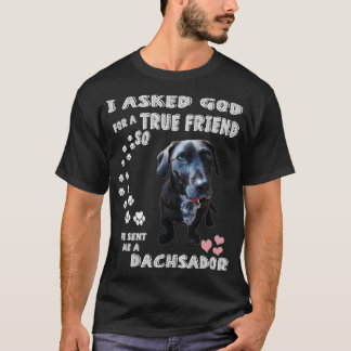 T-shirt Amoureux des chiens Dachsador, Dachshund Lab Maman