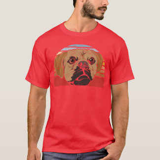 T-shirt Amoureux des chiens de cadeaux de chien Retro Pugg