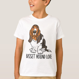 T-shirt Amoureux des chiens de caricatures de coqu