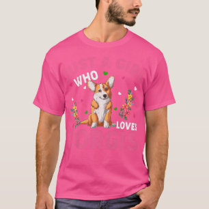 T-shirt Amoureux des chiens De Corgi Juste Une Fille Qui A