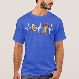 T-shirt Amoureux des chiens de Heartbeat Avocado Pekingese