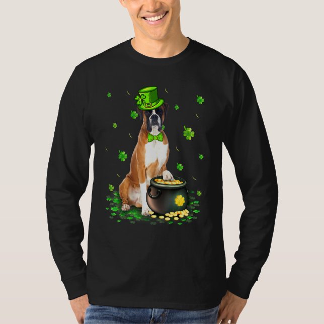 T-shirt Amoureux des chiens de Jour de la Saint Patrick de (Devant)