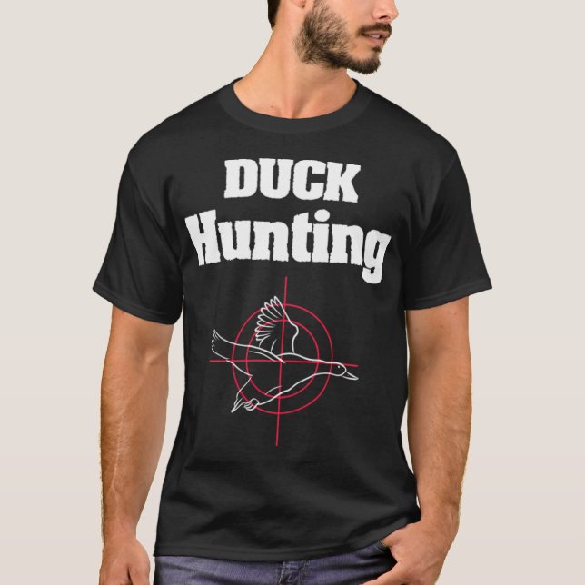 T-shirt Amoureux des chiens de la chasse au canard  (Devant)