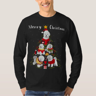 T-shirt Amoureux des chiens de Noël Bichon Frise