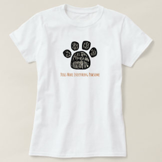 T-shirt amoureux des chiens de patte mignon