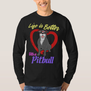 T-shirt Amoureux des chiens de Secourt de chien Pitbull 1