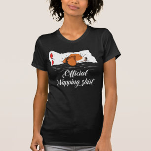 T-shirt Amoureux des chiens du pyjama Beagle endormi