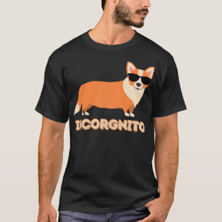 T-shirt Amoureux des chiens Funny Incorgnito Corgi