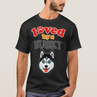 T-shirt Amoureux des chiens Husky 1