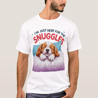 T-Shirt Amoureux des chiens - Je suis juste là pou
