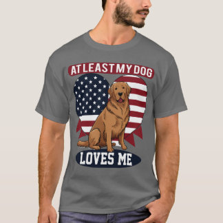 T-shirt Amoureux des chiens patriotique