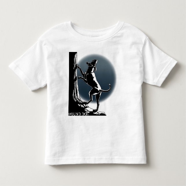 T-shirt Amoureux des chiens personnalisé Hound Dog (Devant)