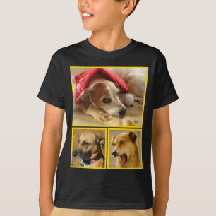 T-shirt Amoureux des chiens personnalisé moderne Collage p