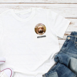 T-shirt Amoureux des chiens Petit cercle de photo personna