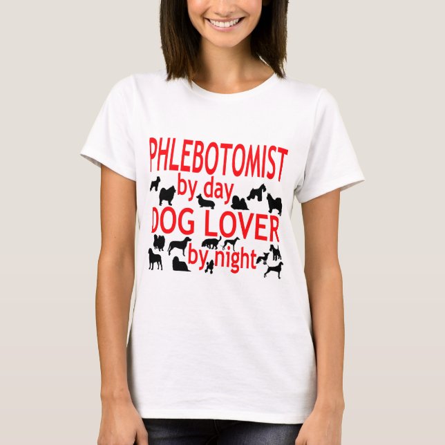 T-shirt Amoureux des chiens phlébotomiste (Devant)