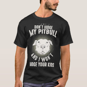 T-shirt Amoureux des chiens Pittie Maman Papa Puppy Propri